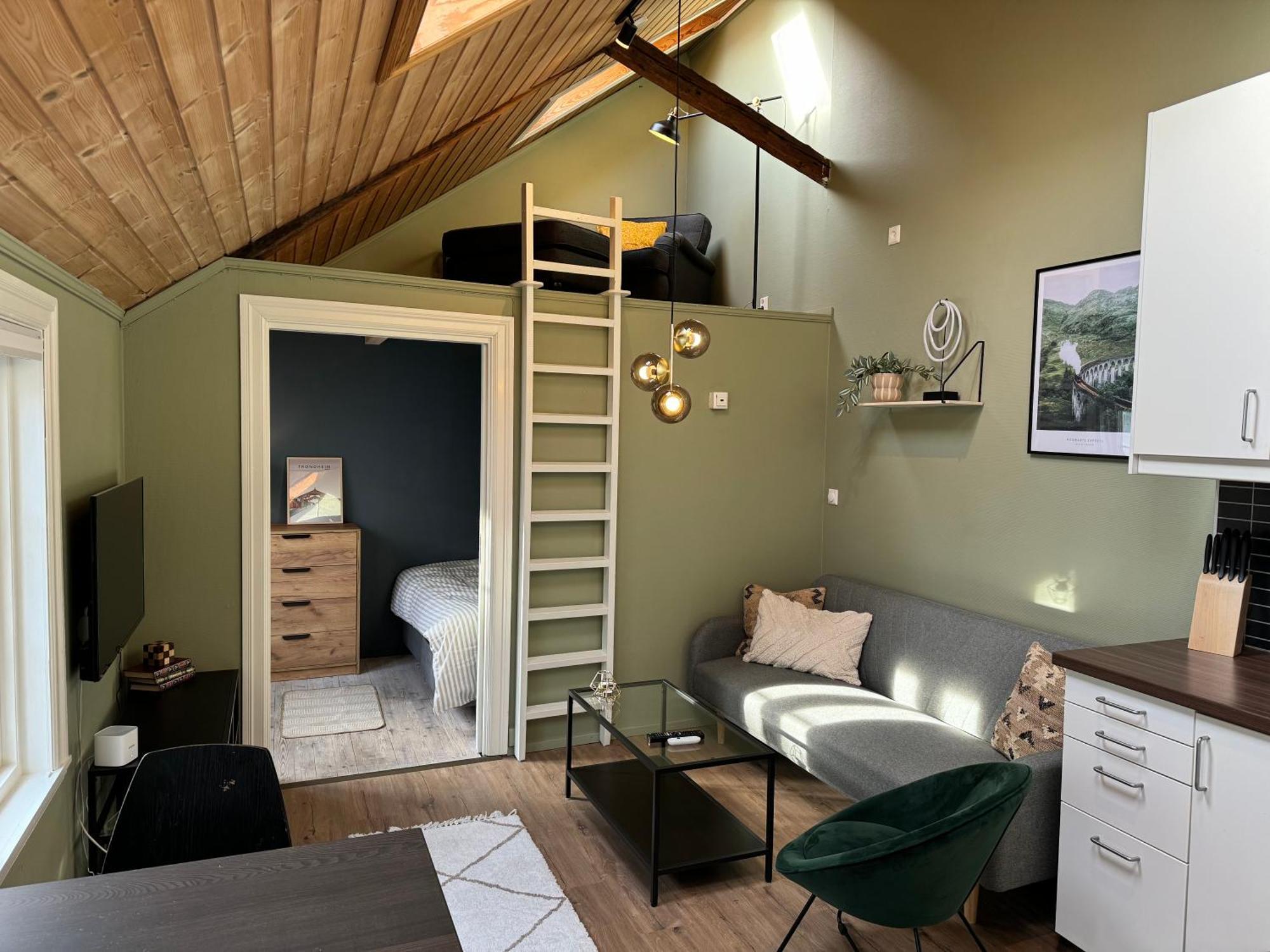 Cozy Backyard Apartment ทรอนด์เฮม ภายนอก รูปภาพ